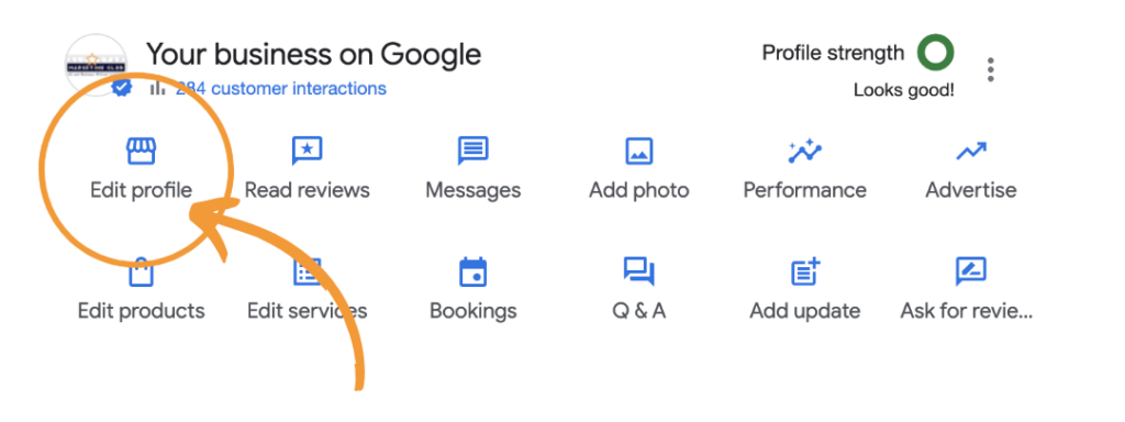 Google Business Update: Edit your profile using the edit profile button and scroll down to social profiles.